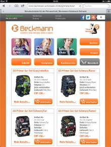 Beckmann Schulsack